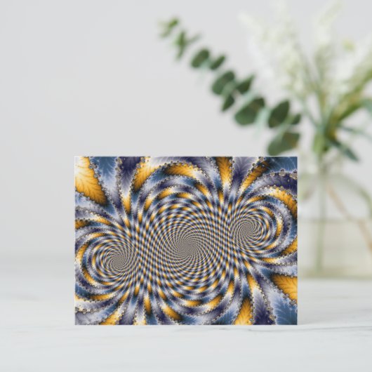 Fractal Swirl 2 - Carte Postale Fractale (Debout devant)