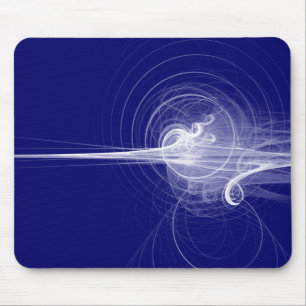 Fractal Swirl - Deep Navy Muismat