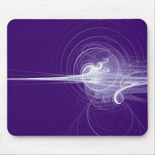 Fractal Swirl - Deep Paars Muismat