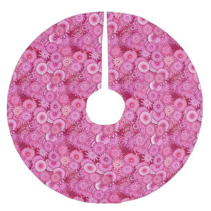 Fractal swirl patroon, magenta, roze, burgundy kerstboom rok