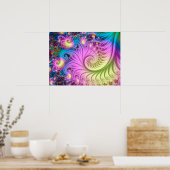 Fractal Tentacles Poster (Keuken)