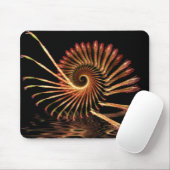 Fractal Timber Shell Swirl Mousepad Muismat (Met muis)
