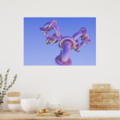 Fractal Torus Progressie 2 Poster (Keuken)