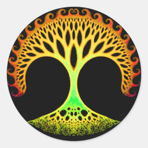 Fractal Tree of Life Inspiratie Stickers