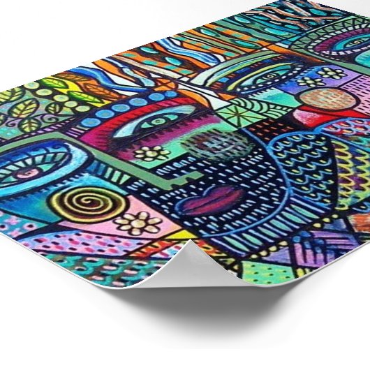 Fractal Tree of Life Mexican Couple Poster (Hoek)