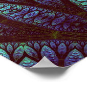 Fractal Tree Patroon Poster (Hoek)