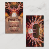 Fractal Tree Visionary New age met Logo Business C Visitekaartje (Voorkant / Achterkant)