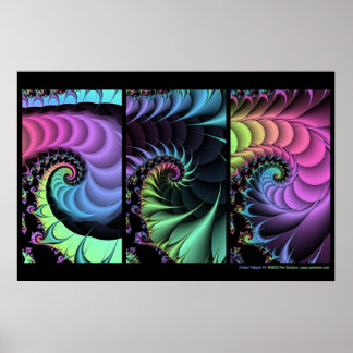 Fractal Triptych #1 Poster