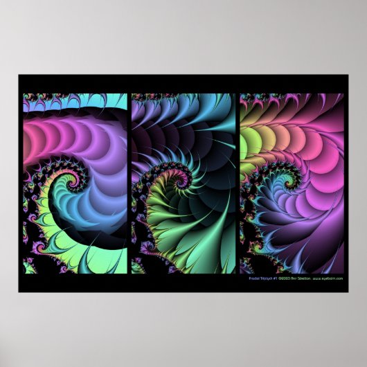 Fractal Triptych #1 Poster (Voorkant)
