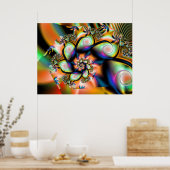 Fractal Tropical Smoothie Poster (Keuken)