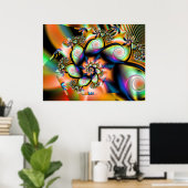 Fractal Tropical Smoothie Poster (Thuiskantoor)