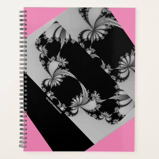 Fractal tuin grijs & thuliaans planner (Voorkant)
