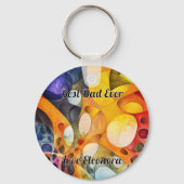 Fractal Universe Round Sleutelhanger (Voorkant)