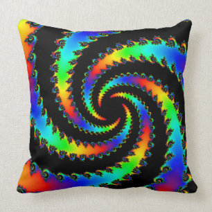 Fractal van de Draaikolk van de regenboog Kussen
