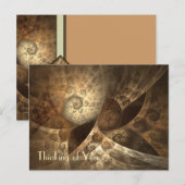 Fractal van de kaneel & van de Gember Art. Briefkaart (Voorkant / Achterkant)