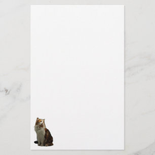 Fractal van de Kat van het calico Briefpapier