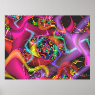 Fractal van de Kunst van de dans Koele Leuke Poster