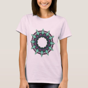 fractal van de wijzerplaatcaleidoscoop KUNST I T-shirt