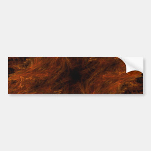 Fractal van Firery Abstracte Bumpersticker Als