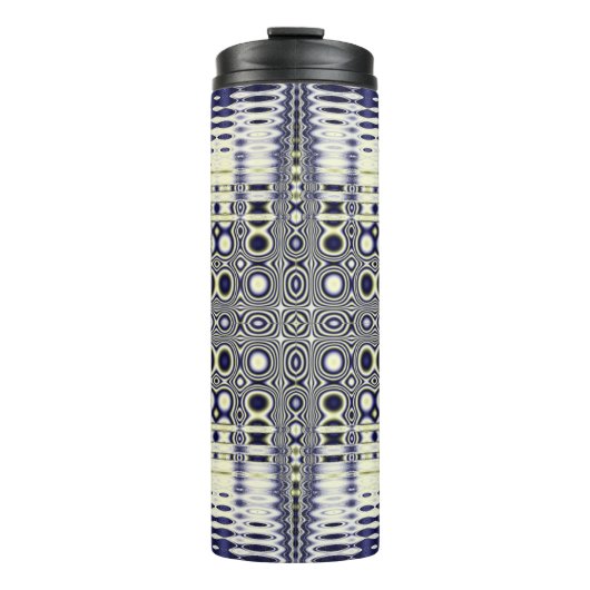 Fractal van optische illusies thermosbeker (Voorkant)