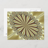 Fractal van opulente feestdagen briefkaart (Voorkant / Achterkant)