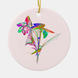 Fractal - ventilator en bud keramisch ornament