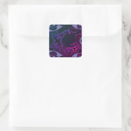 Fractal vierkante Stickers