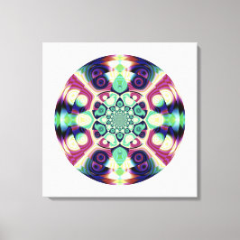 Fractal Wereldbol Artwork Canvas Afdruk