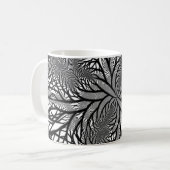 Fractal White Coffee Mok (Voorkant links)