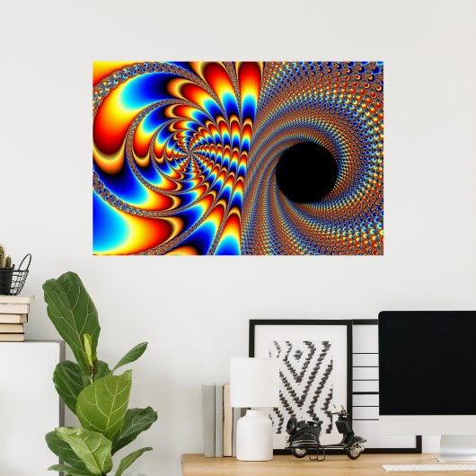 Fractal Wink Poster (Thuiskantoor)