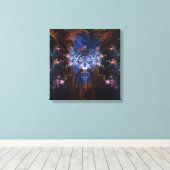 Fractal Wizard op gewikkeld canvas 16x16 (Insitu (Houten vloer))