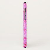 Fractal zwenkpatroon, roze en fuchsie Case-Mate iPhone case (Achterkant/links)