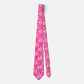 Fractal zwenkpatroon, schaduwen van fuchsia roze stropdas (Voorkant)