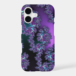 Fractalacious Fractal Koele Tinten iPhone X Hoesje