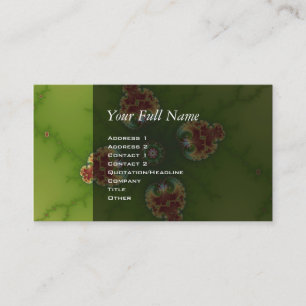 Fractalbug Picnic - Fractal Art Visitekaartje