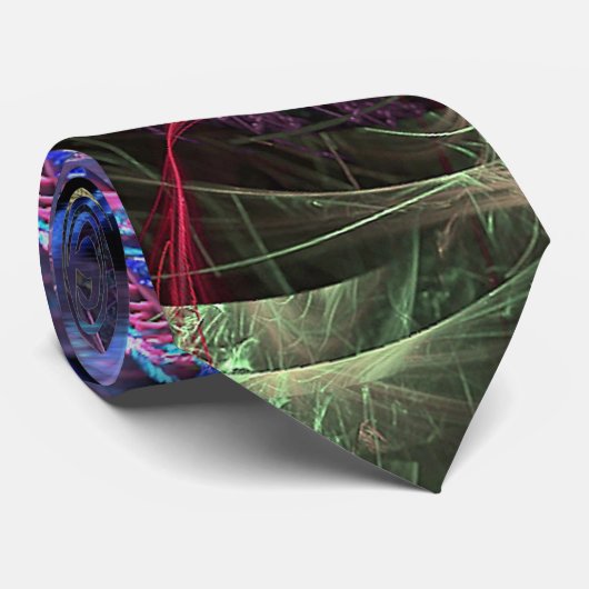 Fractale abstracts Stropdas (Opgerold)