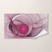 Fractale Balançant, Art Abstrait Moderne Rose de B (Serviette à main)