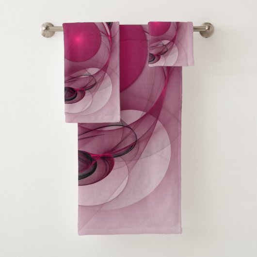 Fractale Balançant, Art Abstrait Moderne Rose de B (En situation)