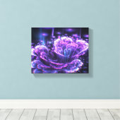 fractale bloem canvas afdruk (Insitu (Houten vloer))