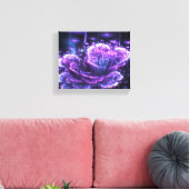 fractale bloem canvas afdruk (Insitu (Woonkamer))