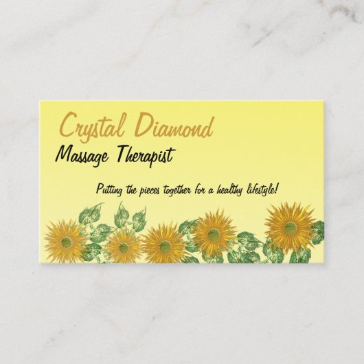 Fractale bloem en bladrand visitekaartje (Voorkant)