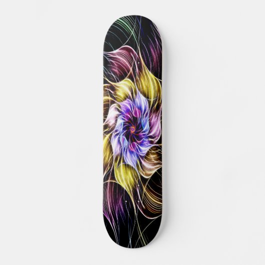 fractale bloem skateboard (Voorkant)