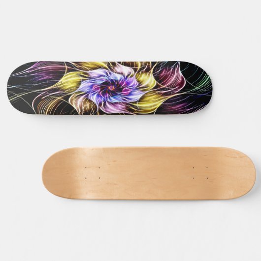 fractale bloem skateboard (Horizontaal)