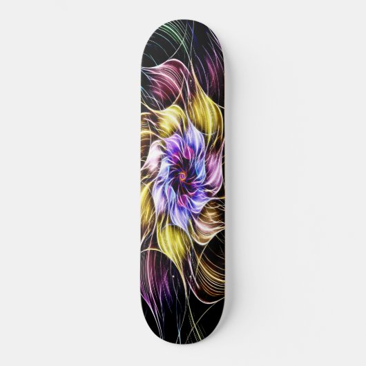 fractale bloem skateboard (Voorkant)