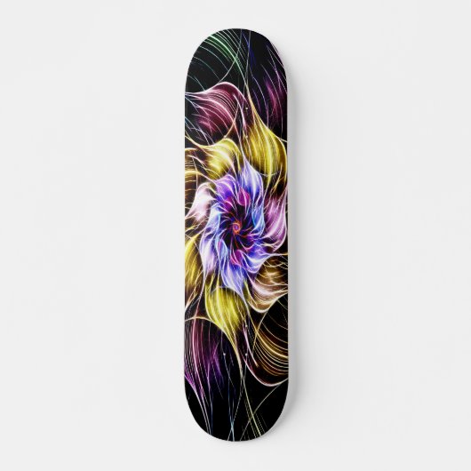 fractale bloem skateboard (Voorkant)