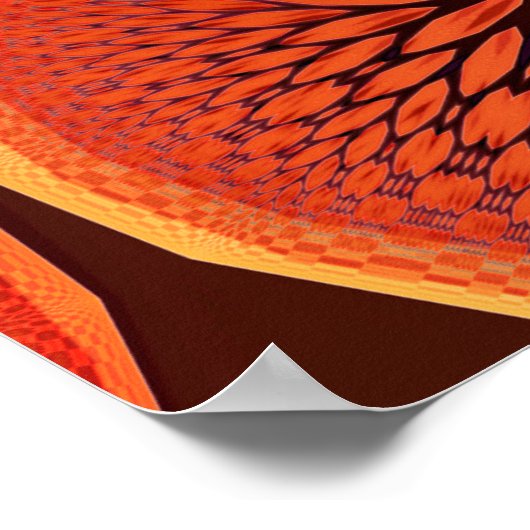 Fractale boom poster (Hoek)