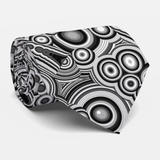 Fractale cirkels stropdas (Opgerold)