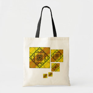 Fractale geometrie boodschappentas tote bag