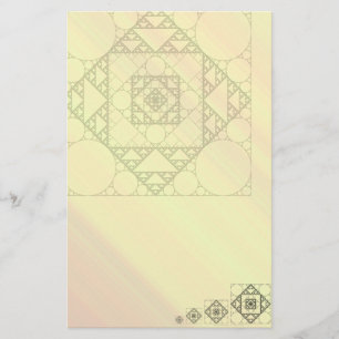 Fractale Geometrie Briefpapier