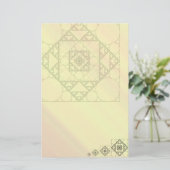 Fractale Geometrie Briefpapier (Staand voorkant)